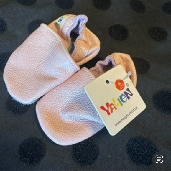 Yalion Other - Yalion Pale Pink Leather Baby Shoes 0-6 Months NEW